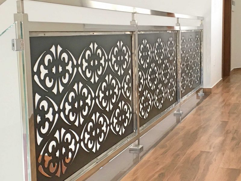 Decorativo para Guarda-Corpo – Design Hamar, na cor preto